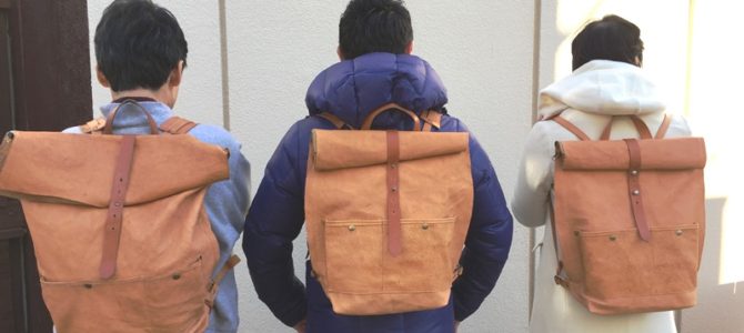 ヌメ革のバックパック ヌメ革のバックパック