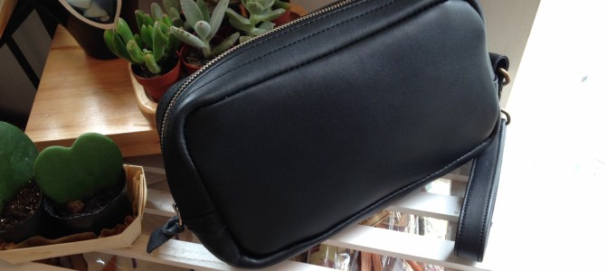 黒光りなポーチ